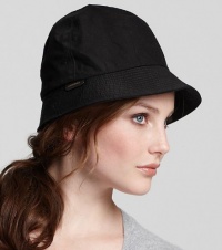 Burberry Gaberdine Dark Gabrielle Cotton Rain Hat - Black - Sz M Burberry Gaberdine Dark Gabrielle Cotton Rain Hat - Black - Sz M