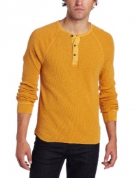 Lucky Brand Men's Slub Thermal 3-Buton Placket At Neckline Henley Shirt