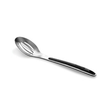 Crafted from stainless steel with heat-resistant soft-touch silicone accents, Calphalon's stainless steel spoon offers the perfect balance of durability and comfort and a unique grip-anywhere handle lets you decide where to hold it. Crafted from stainless steel with heat-resistant soft-touch silicone accents, Calphalon's stainless steel spoon offers the perfect balance of durability and comfort and a unique grip-anywhere handle lets you decide where to hold it.