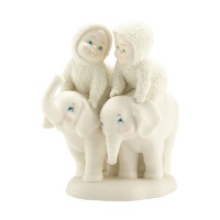 Department 56 Snowbabies Classics Tail of Two Trunks Figurine, 4.33-Inch Department 56 Snowbabies Classics Tail of Two Trunks Figurine, 4.33-Inch