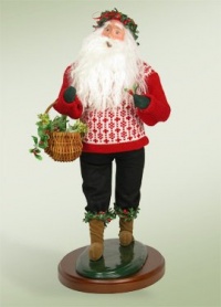 Deck the Halls Santa Figurine Deck the Halls Santa Figurine