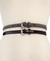 Double up or let each stand alone, this set of skinny belts by Style&co. gives you creative style options.