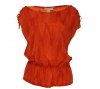 Michael Kors Cap Sleeve Blouse Persimmon Small