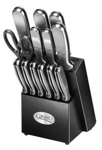 Ginsu 4825 14-Piece Stainless Steel Knife Set, with Black Block Ginsu 4825 14-Piece Stainless Steel Knife Set, with Black Block