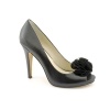 Nine West Excavate Peep Toe Pumps Heels Shoes Black Womens New/Display