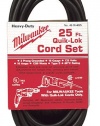 Milwaukee 48-76-4025 Quik-Lok 25-Foot 3 Wire Grounded Cord