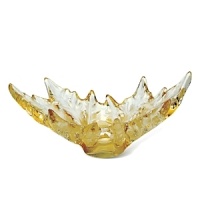 Maple leaves on the sidewalk of the famous Champs Elysees in Paris were the inspiration for this iconic Lalique bowldesigned in 1956 by Marc Lalique. It hasbeen reinterpreted with a gold luster tohighlight the subtleties of each hand-etched leaf. Maple leaves on the sidewalk of the famous Champs Elysees in Paris were the inspiration for this iconic Lalique bowldesigned in 1956 by Marc Lalique. It hasbeen reinterpreted with a gold luster tohighlight the subtleties of each hand-etched leaf.