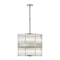 Contemporary light for modern life, this elegant double-tiered Ralph Lauren pendant lamp infuses spaces with rich luminosity. Contemporary light for modern life, this elegant double-tiered Ralph Lauren pendant lamp infuses spaces with rich luminosity.