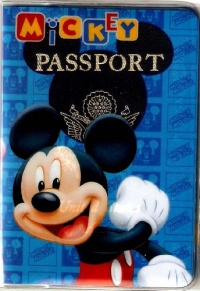 Mickey Mouse Disney Passport Cover ~ Mouse Head Window Mickey Mouse Disney Passport Cover ~ Mouse Head Window