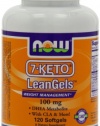 Now Foods 7-keto 100mg Leangels, 120-Count