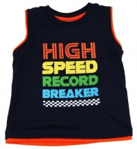 Sweet & Soft Baby-boys 6-24M Infant Navy High Speed Record Breaker Tank Top Sweet & Soft Baby-boys 6-24M Infant Navy High Speed Record Breaker Tank Top