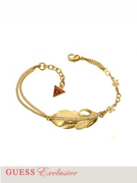 GUESS Gold-Tone Feather Bracelet, GOLD