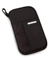 All of your travel essentials, all in one place. A rugged, sporty design keeps everything from passport to boarding pass to credit cards on hand, safe & secure. Crafted from a lightweight and durable nylon, this travel wallet simplifies what you need to carry when you're seeing the sights. All of your travel essentials, all in one place. A rugged, sporty design keeps everything from passport to boarding pass to credit cards on hand, safe & secure. Crafted from a lightweight and durable nylon, this travel wallet simplifies what you need to carry when you're seeing the sights.