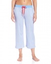 Nautica Sleepwear Women's Knit Capri Print Pant