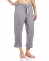 Nautica Sleepwear Women's Solid Knit Anchor Capri Pant