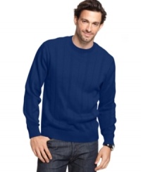 A cool look when the temperature turns cold, throw on this ribbed sweater from John Ashford to warm up your wardrobe. A cool look when the temperature turns cold, throw on this ribbed sweater from John Ashford to warm up your wardrobe.