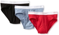Calvin Klein Men's Basic Relaunch Recolor 3 Pack Low Rise Fashion Brief, Black/Red/Blue Dust, 34 Calvin Klein Men's Basic Relaunch Recolor 3 Pack Low Rise Fashion Brief, Black/Red/Blue Dust, 34