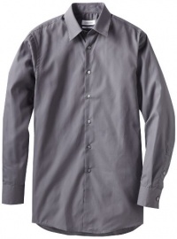 Calvin Klein Men's Broadcloth Solid Dress Shirt