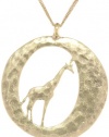 Lucky Brand Gold Giraffe Pendant Necklace, 23.25