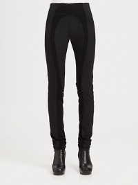 This panel-constructed style features flattering contoured tailoring and unique pintuck details at the knees.Flat frontPintucked kneesPanel constructionBack patch pocketsInseam, about 3697% cotton/3% spandexDry cleanMade in Italy of imported fabricModel shown is 5'10½ (179cm) wearing US size Small. This panel-constructed style features flattering contoured tailoring and unique pintuck details at the knees.Flat frontPintucked kneesPanel constructionBack patch pocketsInseam, about 3697% cotton/3% spandexDry cleanMade in Italy of imported fabricModel shown is 5'10½ (179cm) wearing US size Small.