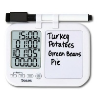 Taylor 5849 Quad Kitchen Timer with Whiteboard Taylor 5849 Quad Kitchen Timer with Whiteboard
