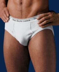 Crafted in ultra-comfortable cotton jersey, these Polo Ralph Lauren low-rise briefs are a smooth addition to your daily routine. Crafted in ultra-comfortable cotton jersey, these Polo Ralph Lauren low-rise briefs are a smooth addition to your daily routine.