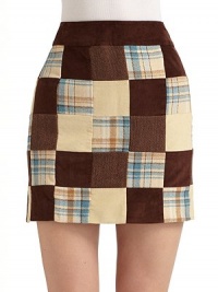 THE LOOKWide waistbandConcealed back zipperVented back hemMulti-patternedTHE FITAbout 16 from natural waistTHE MATERIAL49% cotton/30% wool/20% rayon/1% spandexAcetate liningCARE & ORIGINDry cleanImported THE LOOKWide waistbandConcealed back zipperVented back hemMulti-patternedTHE FITAbout 16 from natural waistTHE MATERIAL49% cotton/30% wool/20% rayon/1% spandexAcetate liningCARE & ORIGINDry cleanImported