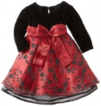 Blueberi Boulevard Baby Girls Infant Flock Velvet Dress, Red, 24 Months Blueberi Boulevard Baby Girls Infant Flock Velvet Dress, Red, 24 Months