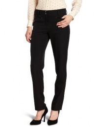 Jones New York Women's Straight Leg Pant With Seaming, Black, 8 Jones New York Women's Straight Leg Pant With Seaming, Black, 8