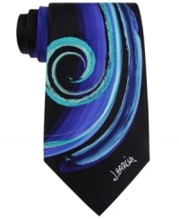 With an artistic pattern, this Jerry Garcia tie is everything you want it to be. With an artistic pattern, this Jerry Garcia tie is everything you want it to be.