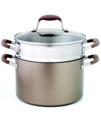 A ticket to Italy! Bring the fresh, authentic flavors straight to your table with this pasta set, which makes it easy to prep, boil, strain and serve up gourmet meals. Simply lift the pasta insert to strain and them remove it from the pot, plus, once you've had your fill of Italian fare, you can use the covered stockpot for a world of other recipes, too. Lifetime warranty. A ticket to Italy! Bring the fresh, authentic flavors straight to your table with this pasta set, which makes it easy to prep, boil, strain and serve up gourmet meals. Simply lift the pasta insert to strain and them remove it from the pot, plus, once you've had your fill of Italian fare, you can use the covered stockpot for a world of other recipes, too. Lifetime warranty.