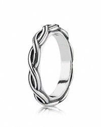 Swirling gusts of sterling silver suggest the changing of the seasons. Ring by PANDORA. Swirling gusts of sterling silver suggest the changing of the seasons. Ring by PANDORA.
