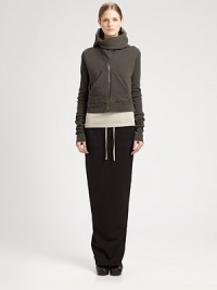 This long, sporty design features sweatshirt cotton finished with a drawstring waist.Elastic drawstring waistbandSide slash pocketsSide slitAbout 46 from natural waistCottonDry cleanMade in Italy of imported fabricModel shown is 5'10½ (179cm) wearing US size Small. This long, sporty design features sweatshirt cotton finished with a drawstring waist.Elastic drawstring waistbandSide slash pocketsSide slitAbout 46 from natural waistCottonDry cleanMade in Italy of imported fabricModel shown is 5'10½ (179cm) wearing US size Small.