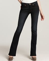 These J Brand bootcut jeans, fashioned in a sleek dark wash are destined to be your go-to pair--season after season. These J Brand bootcut jeans, fashioned in a sleek dark wash are destined to be your go-to pair--season after season.