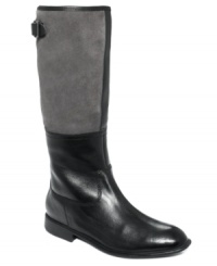 The suede shaft on Rockport's Lola boots gives this sophisticated pair some added dimension. They feature the brand's signature shock-absorbing cushioning at the footbed and heel. The suede shaft on Rockport's Lola boots gives this sophisticated pair some added dimension. They feature the brand's signature shock-absorbing cushioning at the footbed and heel.