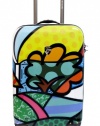 Heys USA Luggage Britto Flowers 22 Inch Hard Side Carry On Suitcase