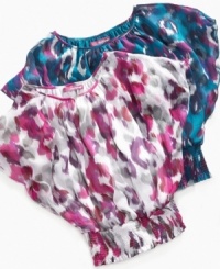 Casual cute. This floaty peasant top from Epic Threads pairs perfectly with her favorite jeans for the right look for fall parties. (Clearance) Casual cute. This floaty peasant top from Epic Threads pairs perfectly with her favorite jeans for the right look for fall parties. (Clearance)