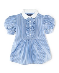 Airy, striped woven cotton adds subtle charm to a short-sleeved haberdashery-inspired shirt. Airy, striped woven cotton adds subtle charm to a short-sleeved haberdashery-inspired shirt.