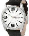 Kenneth Cole REACTION Men's RK5107 HOLIDAY-Box Set Silver Dial Black Strap & Brown Strap Watch