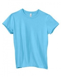 Bella Ladies 4.2 oz. Crew Neck Short-Sleeve Jersey T-Shirt - LIGHT AQUA - M Bella Ladies 4.2 oz. Crew Neck Short-Sleeve Jersey T-Shirt - LIGHT AQUA - M