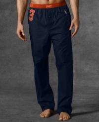 An essential cotton pajama pant is rendered in soft woven cotton for a light, comfortable fit. An essential cotton pajama pant is rendered in soft woven cotton for a light, comfortable fit.