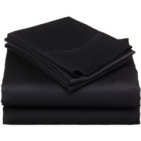 Black Queen 4 pcs Bed Sheet Egyptian, Deep Pocket 1600 TC Black Queen 4 pcs Bed Sheet Egyptian, Deep Pocket 1600 TC