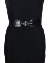 Belted Sleeveless Sheath Dress