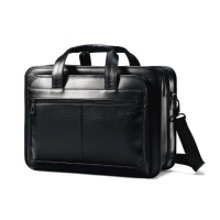 Samsonite Leather Expandable Briefcase (Black) Samsonite Leather Expandable Briefcase (Black)