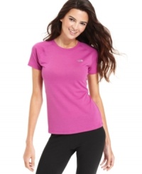 Perfect for working out or just hanging out, this sleek tee by The North Face is a wardrobe essential. The moisture-wicking fabric keeps you cool and comfy, too! Perfect for working out or just hanging out, this sleek tee by The North Face is a wardrobe essential. The moisture-wicking fabric keeps you cool and comfy, too!