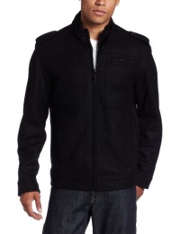 Buffalo by David Bitton Men's Melton Zipper Front Outerwear Buffalo by David Bitton Men's Melton Zipper Front Outerwear