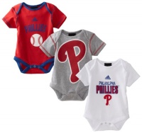 MLB Infant Philadelphia Phillies 3 Piece Bodysuit Set (Multi, 12mos) MLB Infant Philadelphia Phillies 3 Piece Bodysuit Set (Multi, 12mos)