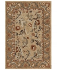 With a riot of blossoms and vines in a beautiful gold palette, Dalyn's elegant Galleria rug is simply made to be admired. But the best news is that a durable poly-acrylic weave makes the lovely rug perfect for high-traffic areas!