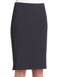 THE LOOKFlat frontSide zip closureBack seamsPleated back hemTHE FITAbout 23½ from waist to hemTHE MATERIAL61% viscose/34% virgin wool/5% spandexFully linedCARE & ORIGINDry cleanImportedModel shown is 5'10½ (179cm) wearing US size 4.Additional Information Women's Modern Size Guide PLEASE NOTE: Returns on FashionFix merchandise must be made within 30 days of purchase by mail only; cannot be returned to stores. THE LOOKFlat frontSide zip closureBack seamsPleated back hemTHE FITAbout 23½ from waist to hemTHE MATERIAL61% viscose/34% virgin wool/5% spandexFully linedCARE & ORIGINDry cleanImportedModel shown is 5'10½ (179cm) wearing US size 4.Additional Information Women's Modern Size Guide PLEASE NOTE: Returns on FashionFix merchandise must be made within 30 days of purchase by mail only; cannot be returned to stores.