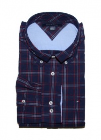 Tommy Hilfiger Men Classic fit Plaid Long Sleeve Shirt Tommy Hilfiger Men Classic fit Plaid Long Sleeve Shirt